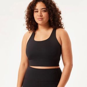 girlfriend collective black paloma bra